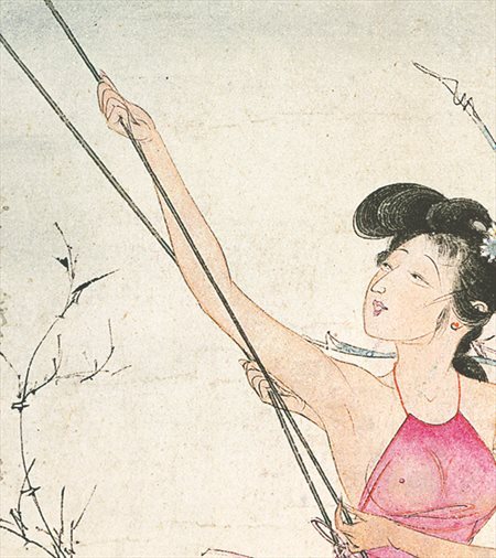 容县-胡也佛的仕女画和最知名的金瓶梅秘戏图